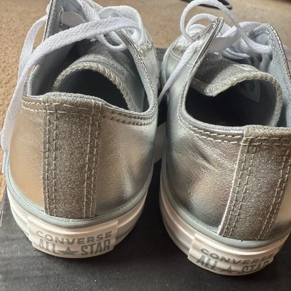NWB Converse All-Star Metallic Silver - Picture 4 of 6